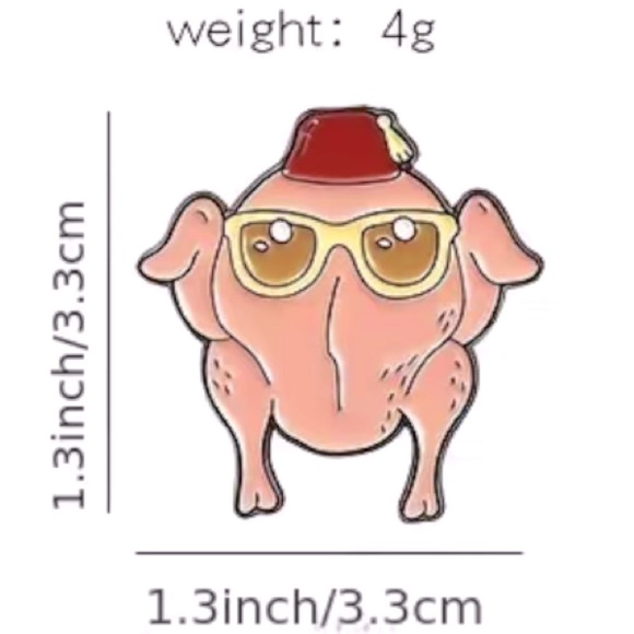 Friends Turkey Pin - Picture 3 of 6